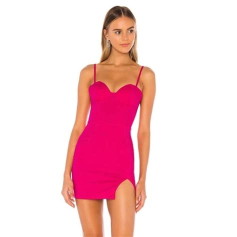 Superdown Dresses Superdown Oliviah Bustier Mini Dress Hot Pink