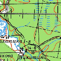 Никитина на карте