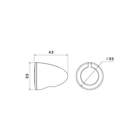 Rizoma Iride L LED Indicator Front Position Light Moore Speed Racing