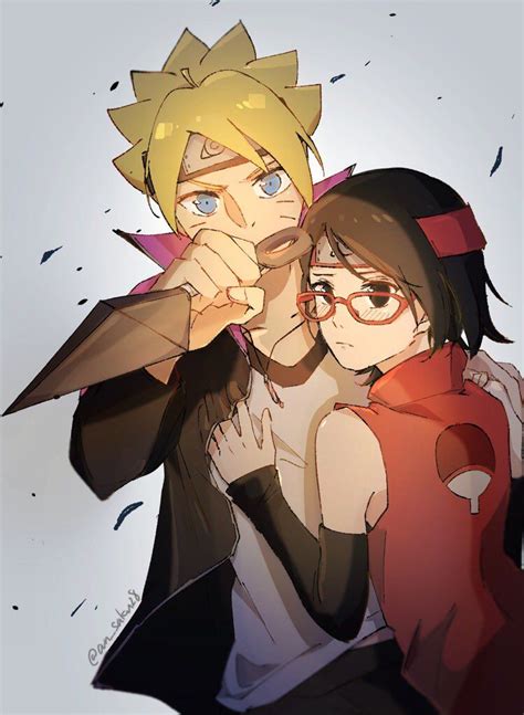 Borutosarada Borusara In Boruto Boruto And Sarada Anime Naruto