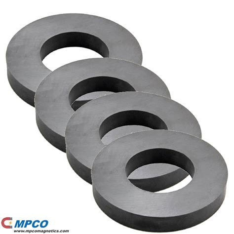 Sintered Hard Ferrite Ring Magnet Y10T Y25 Y30 Y35H MPCO Magnets