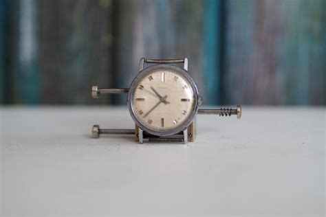 Timex Mechanical Mens Watch Mechanical Wind Gem