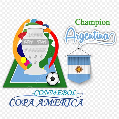 Argentina Campe N Copa Am Rica Copa Vector Ilustraci N Fondo