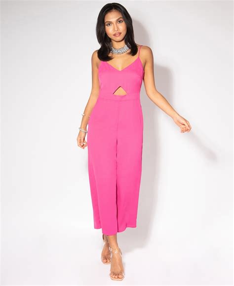 Tops Tie Back Strappy Wide Leg Jumpsuit Krisp