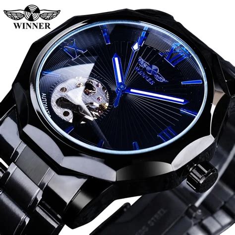 Winner Reloj De Pulsera De Acero Inoxidable Para Hombre Cron Grafo Mec