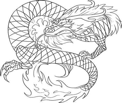 Chinese Dragon Coloring Pages