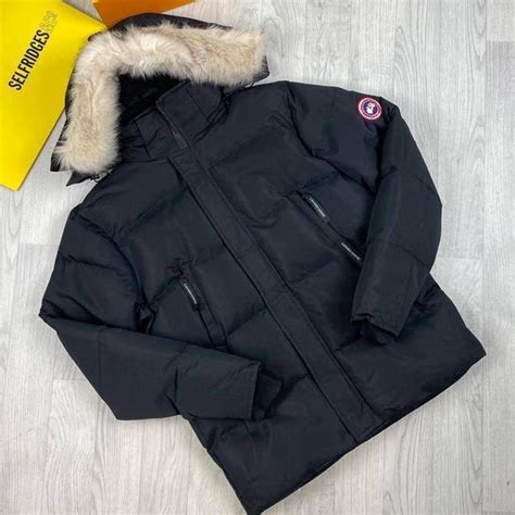 Canada Goose Coat With Fur Hood Small - XXL Black... - Depop