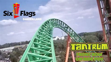 Tantrum Front Row On Ride Pov Six Flags Darien Lake Youtube