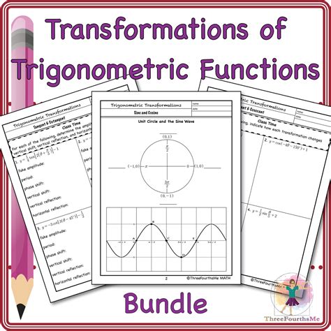 Transformation Of Trigonometric Functions Bundle Amped Up Learning