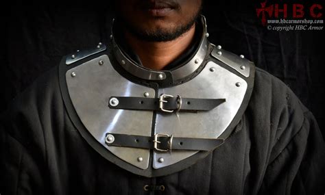 Medieval Neck Protection Armour Platted Leather Gorget Armour Etsy