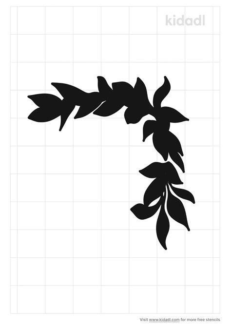 Free Hawaiian Maile Leaf Stencil Stencil Printables Kidadl