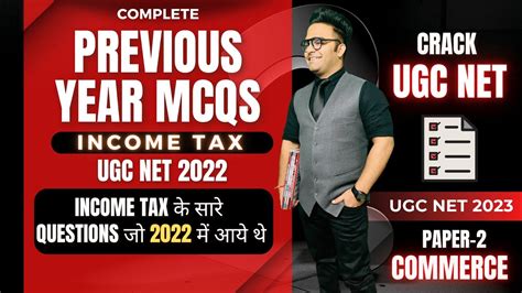 Complete Income Tax Previous Year Mcqs Paper Commerce Ugc Net