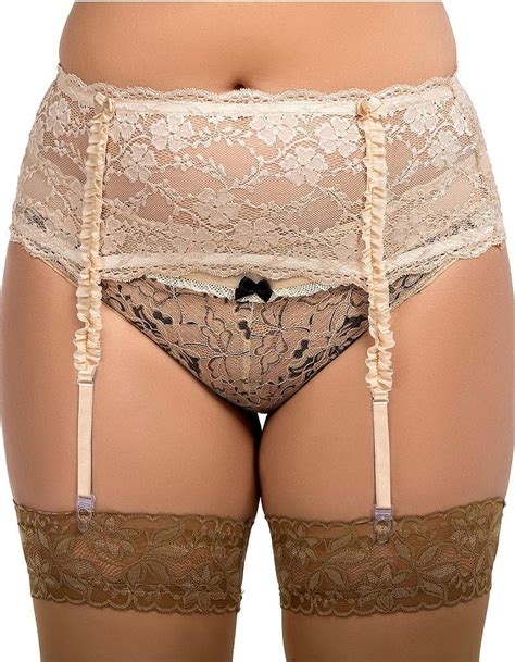 Nine X Lace Garter Belt S 8xl 8 30uk 4 Colurs Suspender Belt