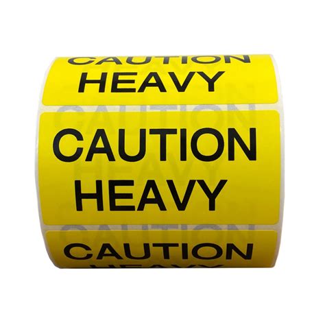 Caution Heavy Precautionary Shipping Labels Commercial Forms