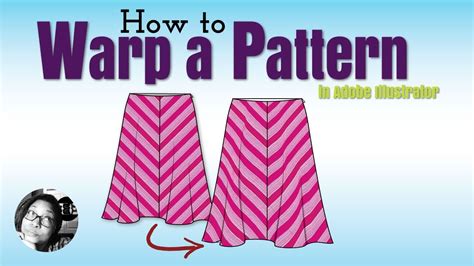 How To Warp A Pattern In A Flat Sketch In Illustrator For Fashion