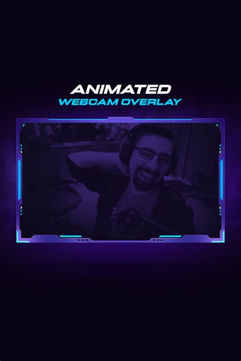 Animated Webcam Overlay Template For Streamers Overlays Animation