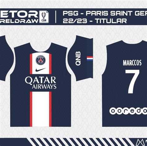 Arte Camisa Psg Titular Paris Saint Germain Elo