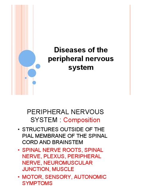 Diseases of The Peripheral Nervous System - PDFX | PDF | Neuron | Axon