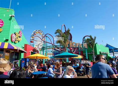 Pacific Park Santa Monica Pier California Usa Stock Photo Alamy