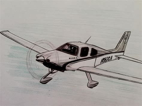 Cirrus Aircraft Traditionaldrawing By Alberdiart On Deviantart