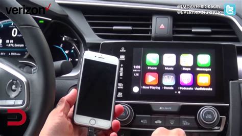 How To Use Apple Carplay 2016 Honda Civic On Everyman Driver Youtube