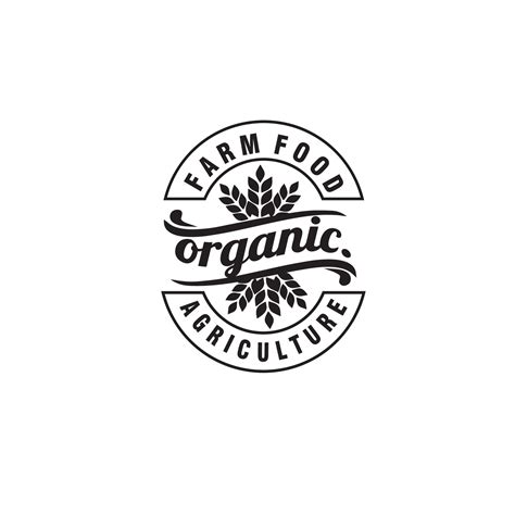 Farm Agriculture Label Stamp Logo Design Vector Template 35769434