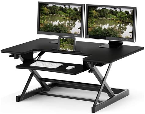 Buy SHW 36 Inch Height Adjustable Standing Desk Sit To Stand Riser