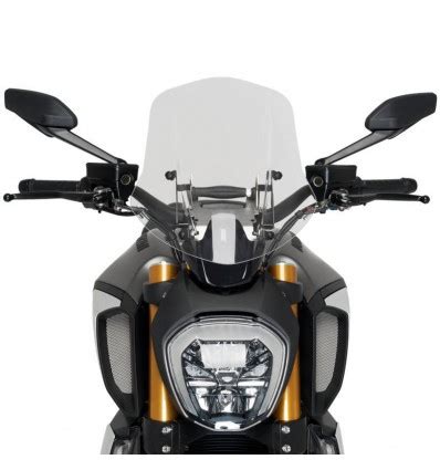 Cupolino Puig Naked Touring Fumè chiaro per Ducati Diavel 1260 S dal 2019