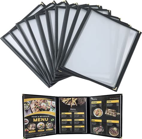 Amazon Flkqc Tech Pack View Restaurant Menu Covers Fits