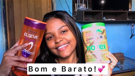 Produtos Para Cuidar Do Cabelo Bom E Barato Youtube