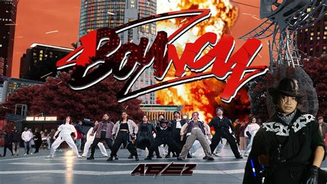 KPOP IN PUBLIC ATEEZ 에이티즈 BOUNCY K HOT CHILLI PEPPERS KARAOKE CHALLENGE Bias Dance