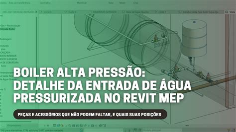 BOILER DE ALTA PRESSÃO DETALHE DA ENTRADA DE ÁGUA FRIA PRESSURIZADA NO