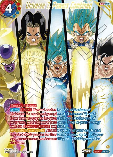 Universe 7 Powers Combined SPR Power Absorbed Dragon Ball Super