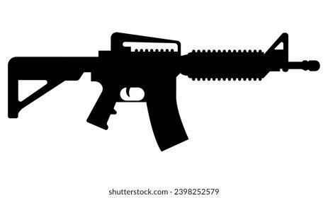 M16a2 Rifle American Automatic Rifle Outline Stock Vector (Royalty Free) 2476200157 | Shutterstock