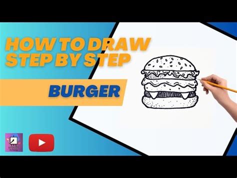 Drawing Tutorial How To Draw A Burger Easy Step By Step Violet