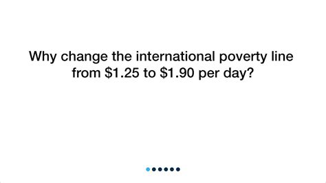 Why Change The International Poverty Line From 1 25 To 1 90 Per Day