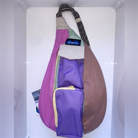 Kavu Bags Kavu Mini Rope Sling In The Pastel Sherbety Paradise Ice
