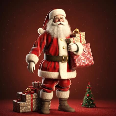 Premium Photo Santa Claus Is Getting Ready For Christmas