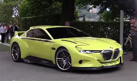 Watch BMWs 3 0 CSL Hommage Concept Start Up And Roll Video