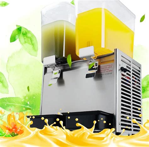 Commercial Drink Machine Cold Drink Machine Spray Dual Cylinder Self Help Juice Machine Hot And