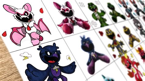 drawing  nightmare critters poppy playtime chapter