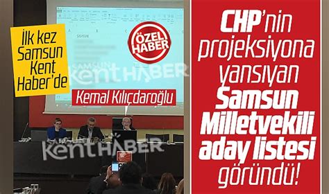 CHP Nin Samsun Milletvekili Aday Listesinde Yer Alan 9 Isim Ortaya