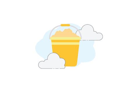 Beach Sand Bucket 3 Cloud Icon Graphic By Goodmantisid · Creative Fabrica