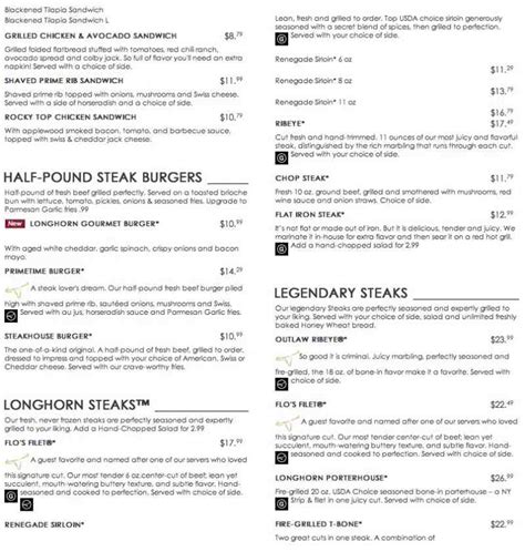 Longhorn Desserts Menu Desserts Menu Item List Longhorn Steakhouse Longhorn Desserts Menu No