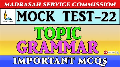 Adjectives Grammar Mock Test For Wbmsc Slst English Wbmsc