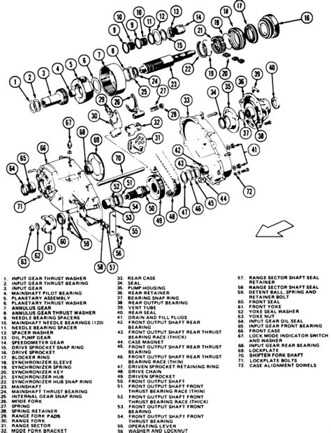 Np208 Transfer Case Parts Diagram