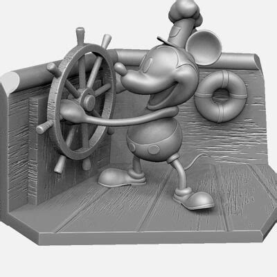 Mickey Mouse Original 1928 For 3D Printing Stl By Naeem32