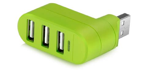 The Most Convenient 180 Degree Rotatable 3 Port Ultra Mini Usb Hub Gizmodern