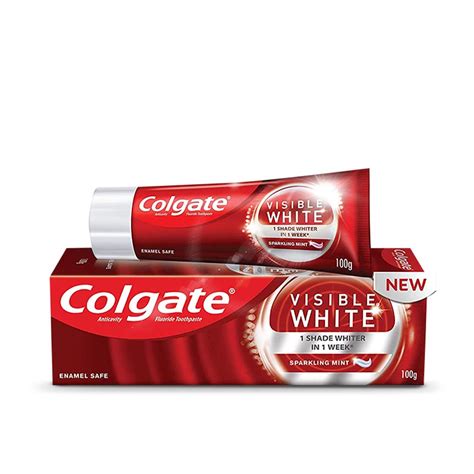 Colgate Visible White Teeth Whitening Toothpaste With Sparkling Mint