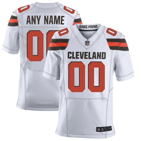 Men's Cleveland Browns Nike White Elite Custom Jersey - NFLShop.com